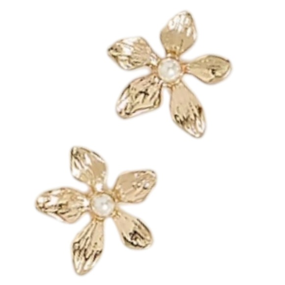 🆕J. Crew Promo Pearl Floral Earrings - Picture 2 of 11